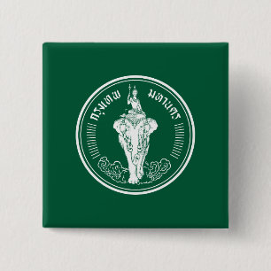 Flagga av Bangkok, Thailand Pinback Button Knapp