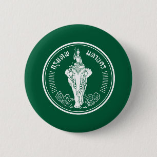 Flagga av Bangkok, Thailand Pinback Button Knapp