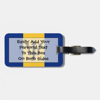 Flagga av Barbados Easy ID Personal Bagagebricka