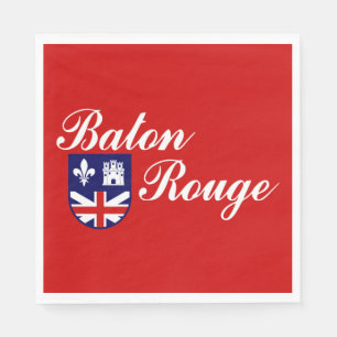 Flagga av Baton Rouge (Louisiana) Pappersservett