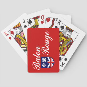 Flagga av Baton Rouge, Louisiana-uppspelningskort Casinokort