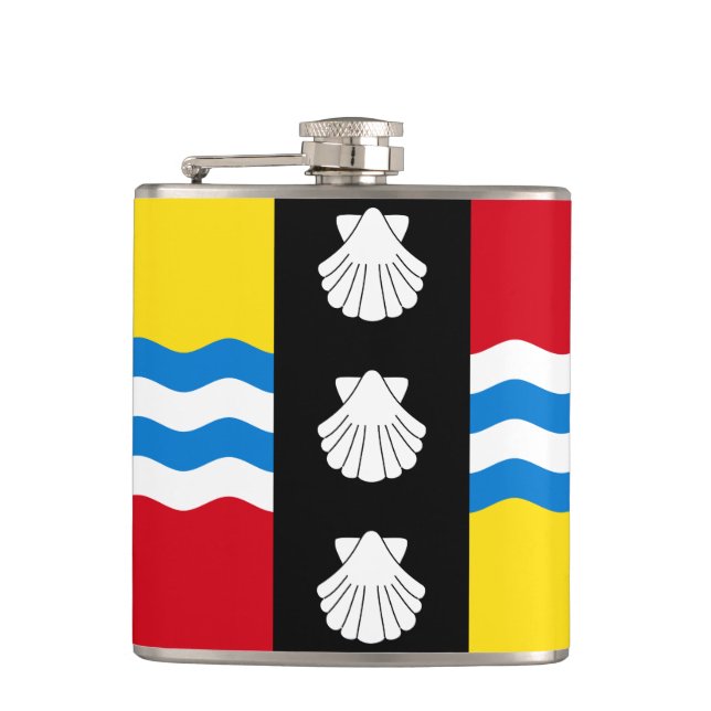 Flagga av Bedfordshire Flask Fickplunta (Framsidan)