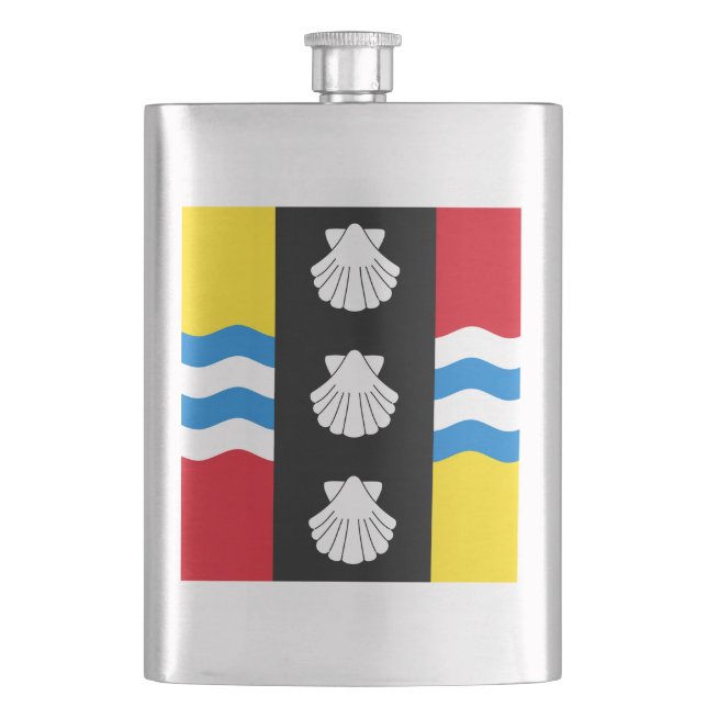Flagga av Bedfordshire Flask Fickplunta (Framsidan)