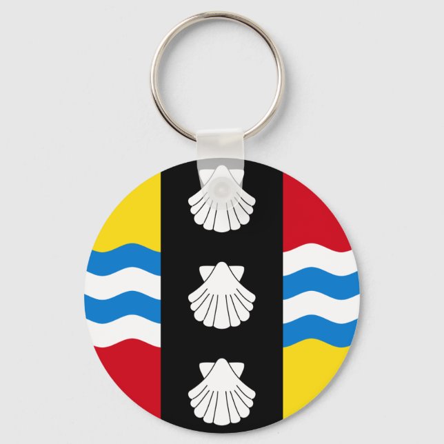 Flagga av Bedfordshire Keychain Nyckelring (Framsida)