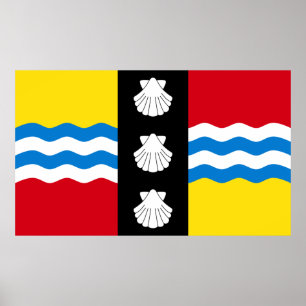 Flagga av Bedfordshire Poster