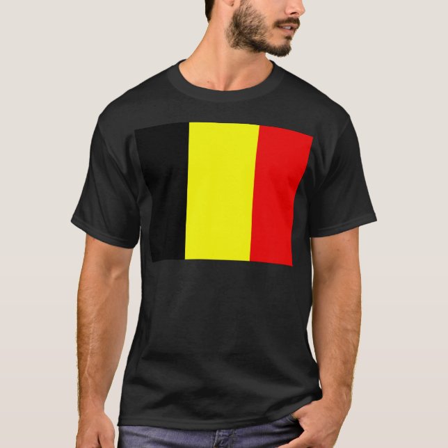 Flagga av Belgien Tee (Framsida)