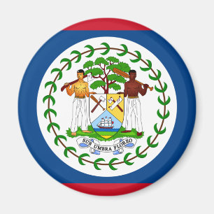 Flagga av Belize Magnet