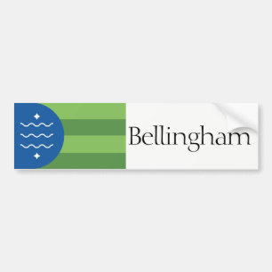 Flagga av Bellingham, Washington bildekal