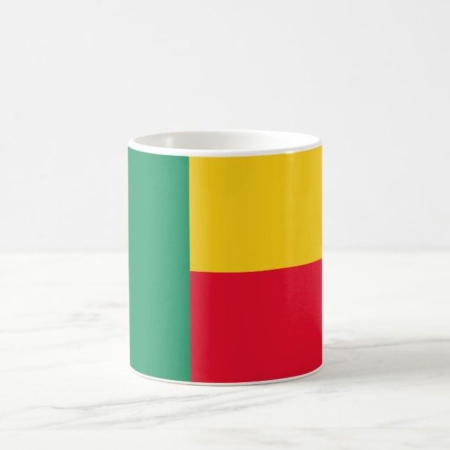 Flagga av Benin (Afrika) Kaffemugg (Center)