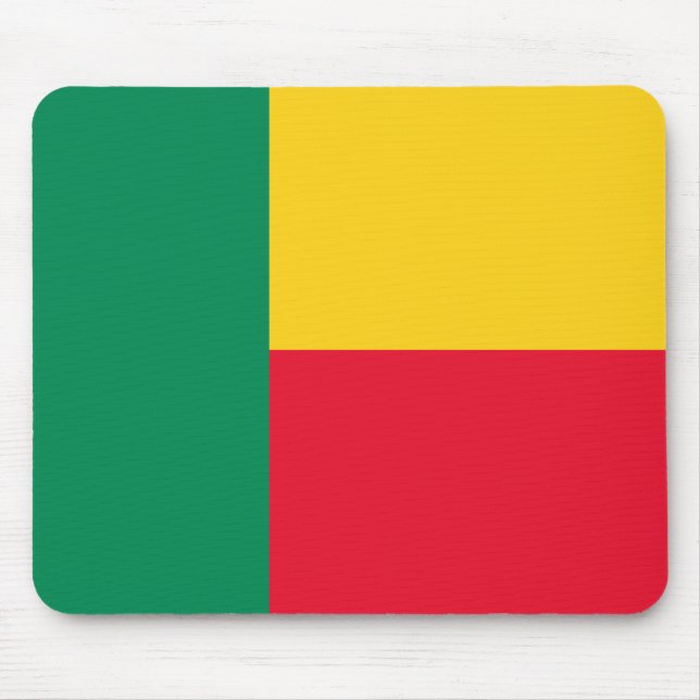 Flagga av Benin (Afrika) Musmatta (Framsidan)