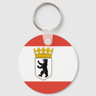 Flagga av Berlin Keychain Nyckelring