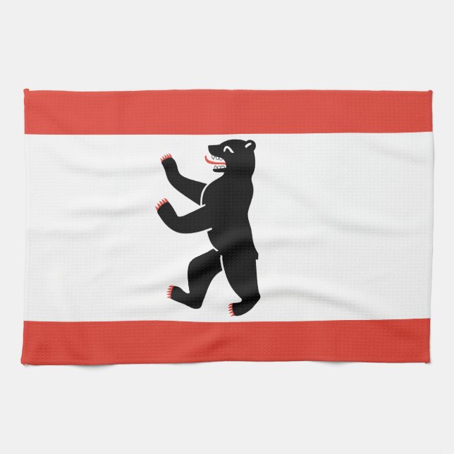 Flagga av Berlin Kitchen Towel Kökshandduk (Horisontell)