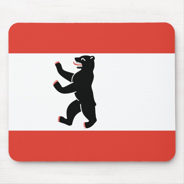 Flagga av Berlin Mouse Pad Musmatta (Framsidan)