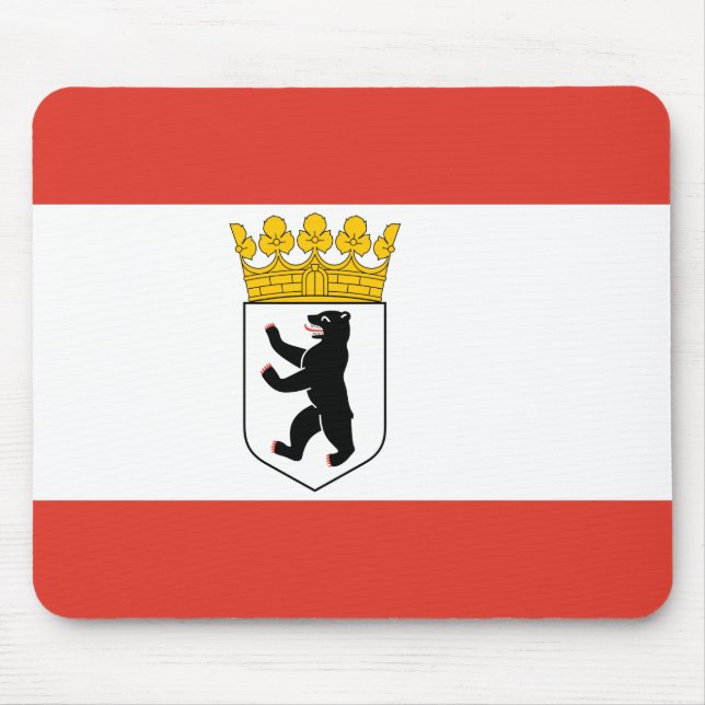 Flagga av Berlin Mouse Pad Musmatta (Framsidan)