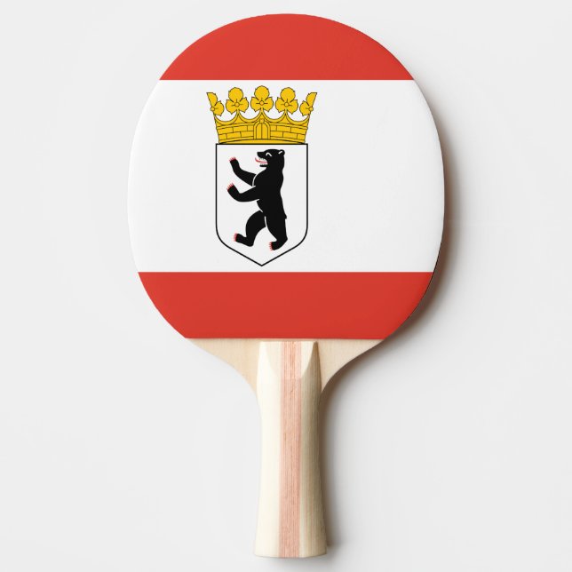 Flagga av Berlin Ping Pong Paddle Pingisracket (Framsidan)