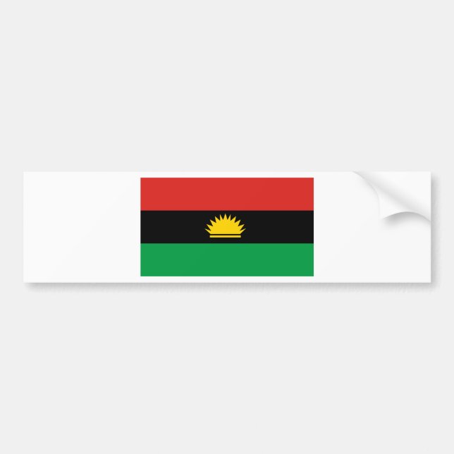 Flagga av Biafra (Bịafra) Bildekal (Framsidan)