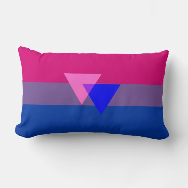 Flagga av bisexualitet lumbarkudde (Framsida)