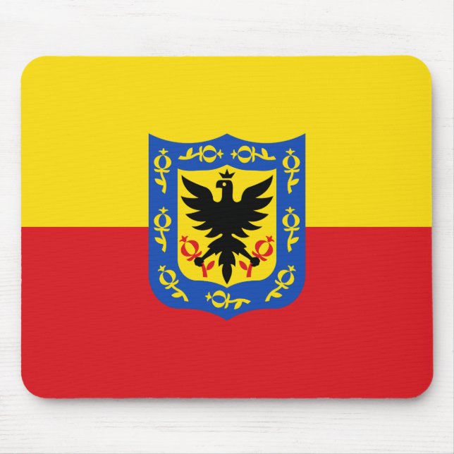 Flagga av Bogota, Colombia Mouse Pad Musmatta (Framsidan)