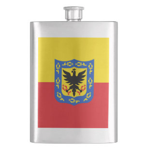 Flagga av Bogota, kolv i Colombia Fickplunta