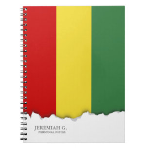 Flagga av Bolivia Anteckningsbok Med Spiral