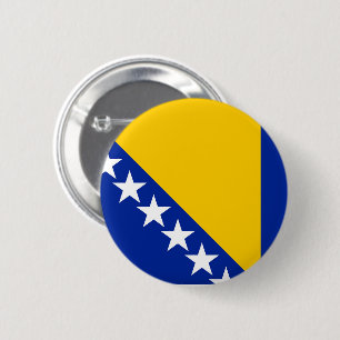 Flagga av Bosnien Hercegovina Knapp
