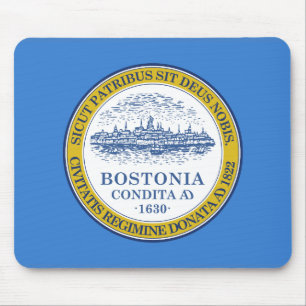 Flagga av Boston, Massachusetts Mouse Pad Musmatta