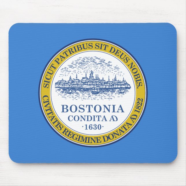 Flagga av Boston, Massachusetts Mouse Pad Musmatta (Framsidan)