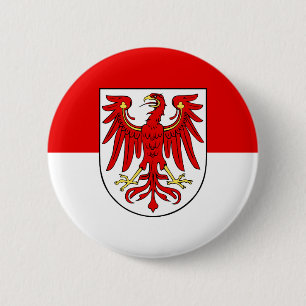 Flagga av Brandenburg Pinback Button Knapp
