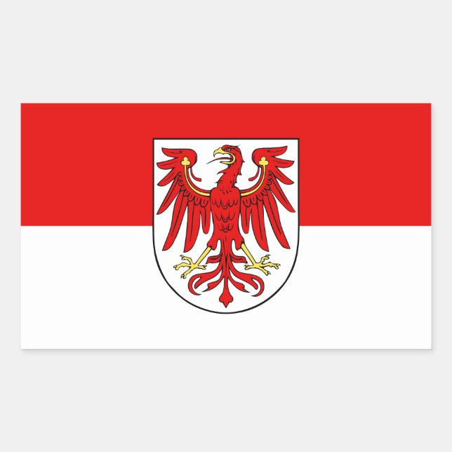 Flagga av Brandenburgs rektangulära märke (Framsida)