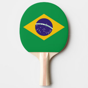 Flagga av Brasilien Bandeira gör Brasil Pingisracket