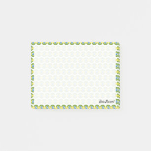 Flagga av Brasilien Emojis Post-it Block