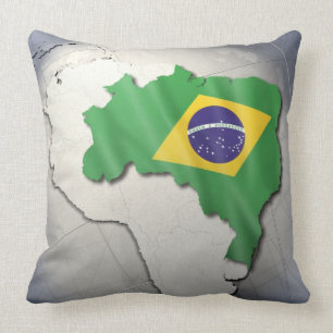 Flagga av Brasilien Kudde