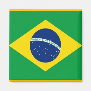 Flagga av Brasilien Magnet