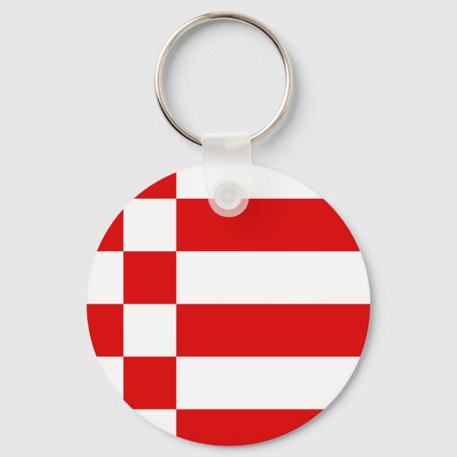 Flagga av Bremen Keychain Nyckelring (Framsida)