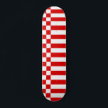 Flagga av Bremen Skateboard<br><div class="desc">Skateboard med flagga av Bremen (Bremens),  utformad med åtta rand rött och vitt vågrät och kontrollerad på hatten</div>