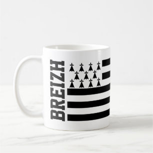 Flagga av Bretagne, Frankrike Kaffemugg
