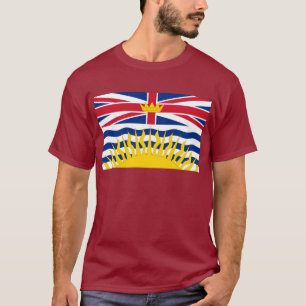 Flagga av British Columbia, Kanada T-shirt