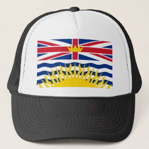 Flagga av British Columbia, Kanada Truckerkeps