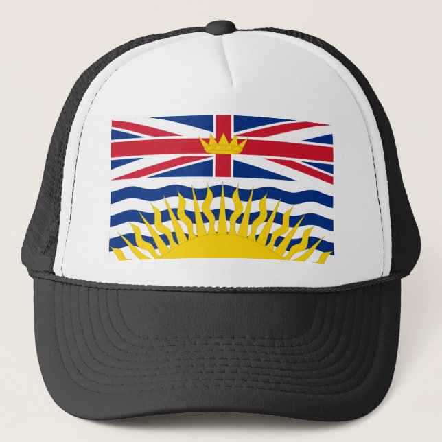 Flagga av British Columbia, Kanada Truckerkeps (Framsida)