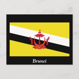 Flagga av Brunei Vykort