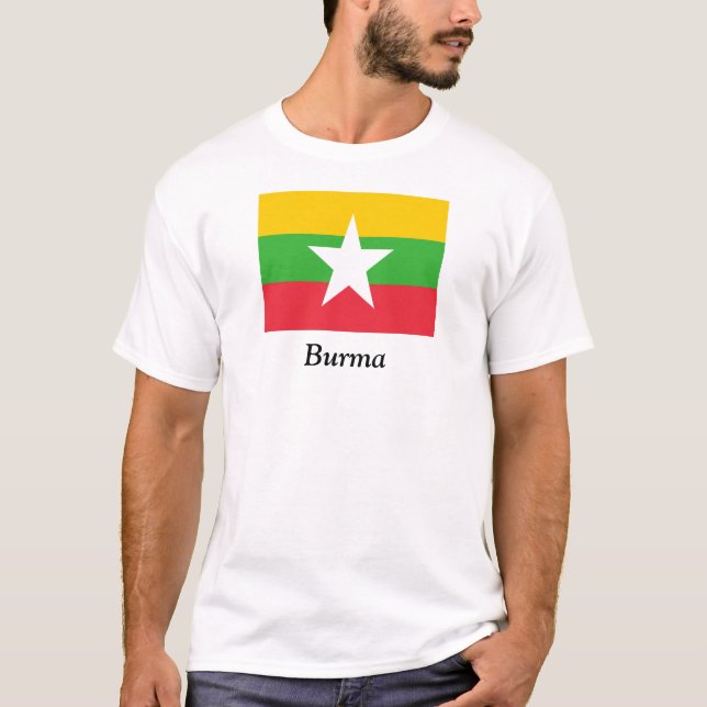 Flagga av Burma T-shirt (Framsida)