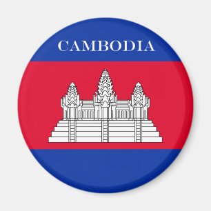 Flagga av Cambodja Magnet