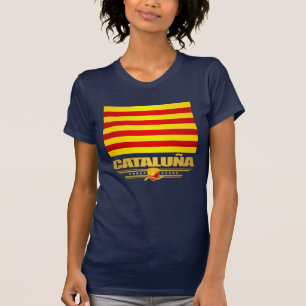 Flagga av Cataluna (Catalonia) T Shirt