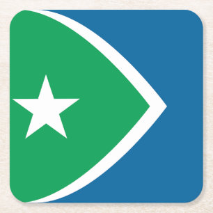 Flagga av Cedar Rapids, Iowa Underlägg Papper Kvadrat