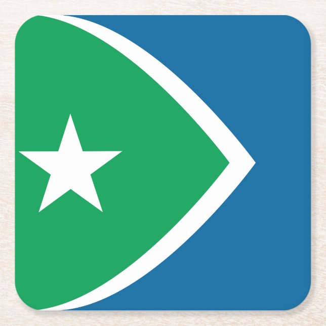 Flagga av Cedar Rapids, Iowa Underlägg Papper Kvadrat (Framsidan)