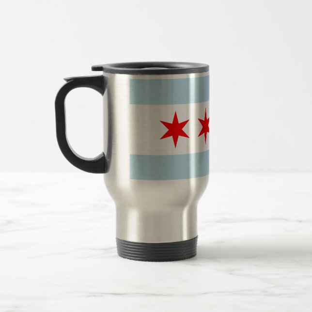 Flagga av Chicago, Illinois Resemugg (Vänster)