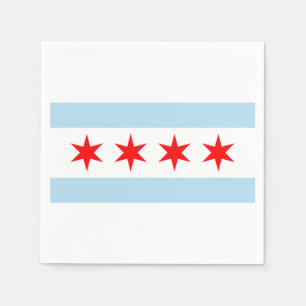 Flagga av Chicago Pappersservett