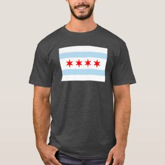 Flagga av Chicago Snöstorm Blue T Shirt