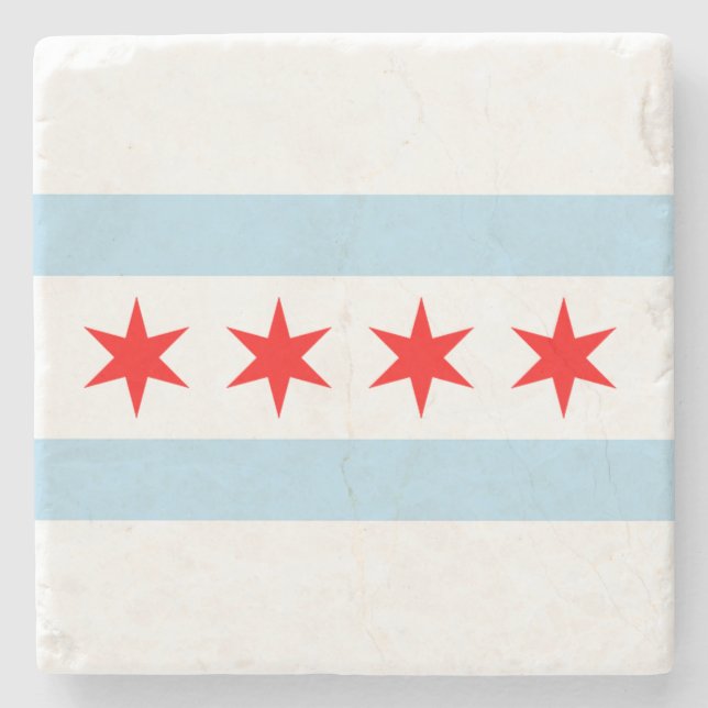 Flagga av Chicago Stenunderlägg (Framsidan)
