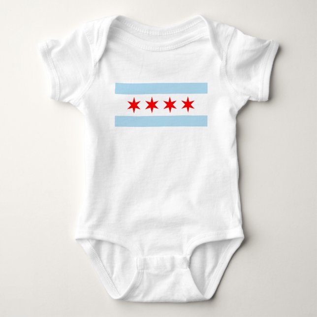 Flagga av Chicago Tee (Framsida)
